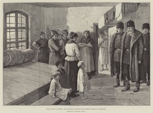 Gevangenisleven in Siberië, de gouverneur bezoekt de vrouwengevangenis in Yeniseisk